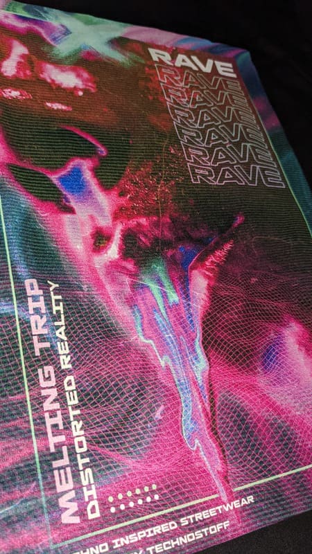 DTG Vollfarbdruck – Stoff³